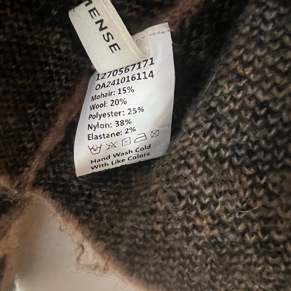 Commense Wool-Blend Leopard Print Turtleneck Swea… - image 4